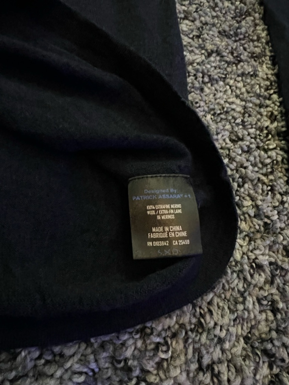 Patrick Assaraf Merino Wool Button Up - Picture 5 of 5